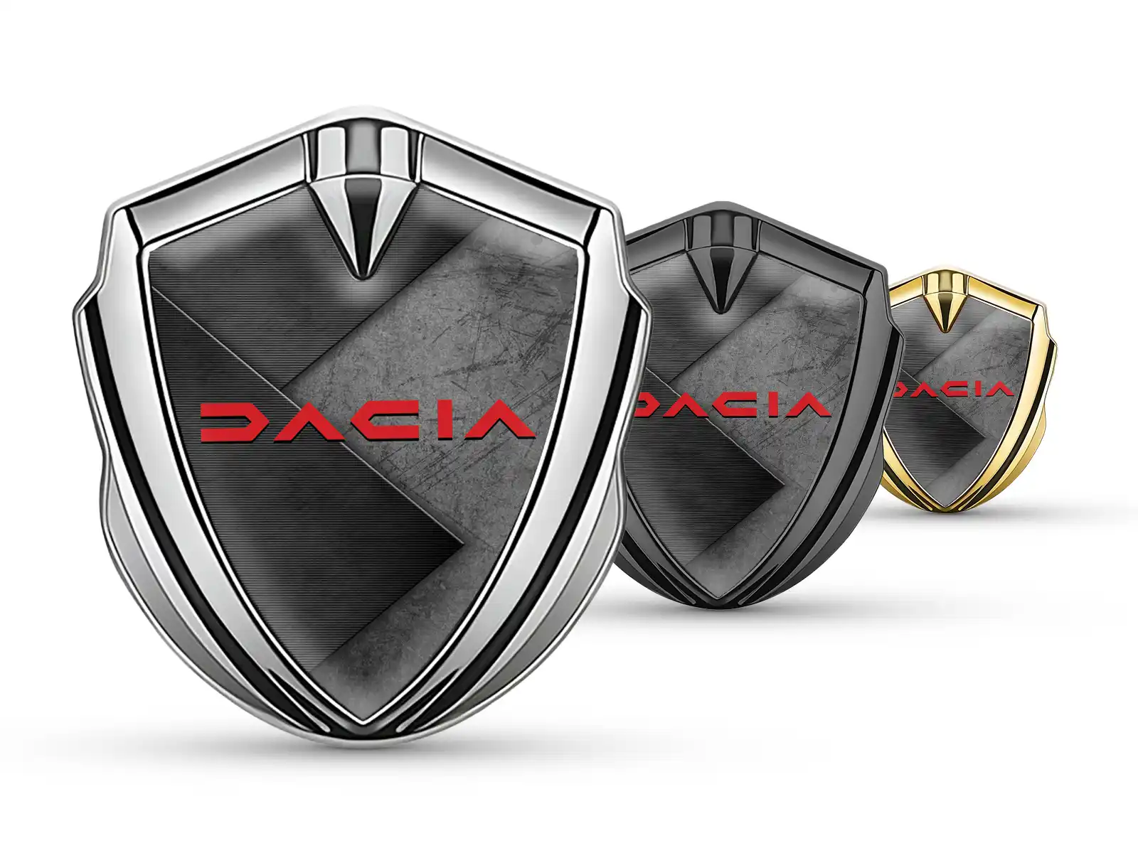 Dacia 3d Emblema Insignia Diseño Mínimo Universal 3D